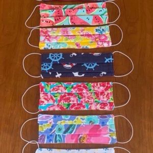 8 cotton face masks with pocket at the top